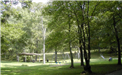 A Small Playground Area Surrounded by Tall Trees at Kent Park